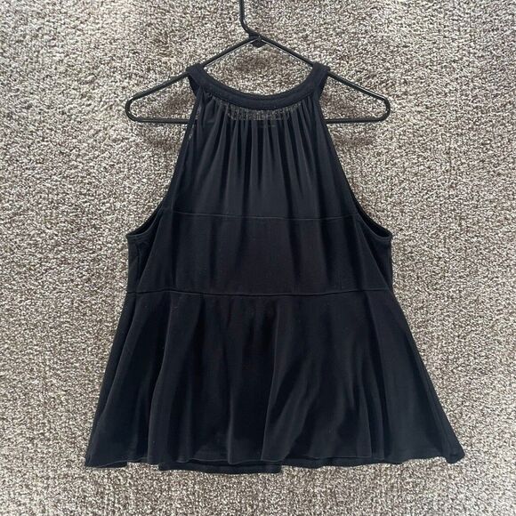 Torrid Shirt Womens 0 Black Tank Top Casual Pullover Preppy Plus Rayon Nylon - Picture 10 of 11